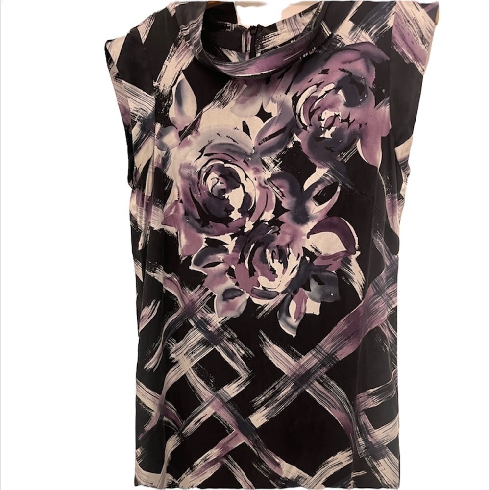 Floral Planet 100% silk dress size 10